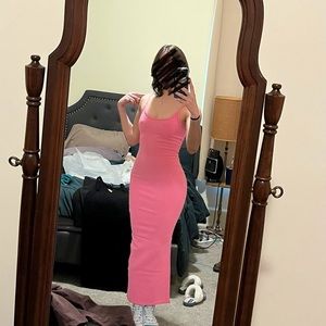 Meshki Bubblegum Pink Maxi Bodycon Sundress NWT